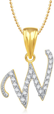 Amaal 'W' Alphabet PendantFor Women And Men Alloy Pendant