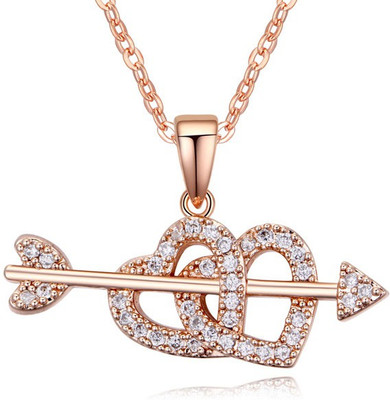 

Aaishwarya Struck By Cupid Crystal Alloy Pendant
