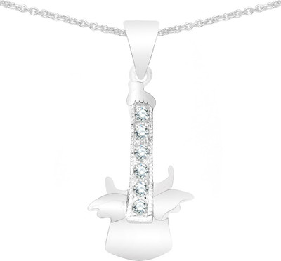 

Johareez Rhodium Cubic Zirconia Sterling Silver Pendant
