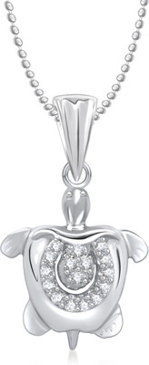 

Meenaz Meenaz Lovely Turtle Rhodium Alloy Pendant
