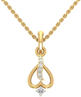 

Jewels5 Robbie 14kt Diamond Yellow Gold Pendant(Rhodium Plated)