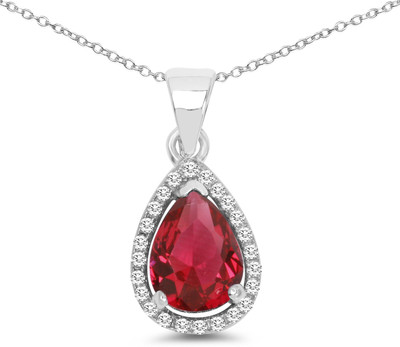 

Johareez Rhodium Cubic Zirconia Sterling Silver Pendant