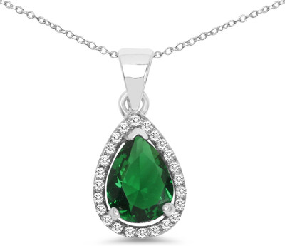 

Johareez Rhodium Cubic Zirconia Sterling Silver Pendant