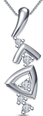 

Vorra Fashion Platinum Cubic Zirconia Sterling Silver Pendant