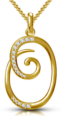 

Kataria Jewellers Alphabet "O" Yellow Gold plated Sterling Silver Pendant