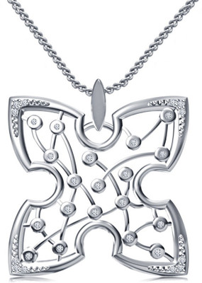 

Vorra Fashion Love Forever Platinum Cubic Zirconia Sterling Silver Pendant