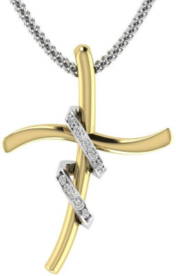 

ICR Jewels Gold-plated Cubic Zirconia Sterling Silver Pendant