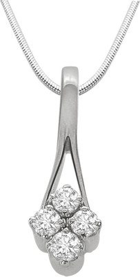 

Kataria Jewellers Hearts Sterling Silver Diamond Sterling Silver Pendant