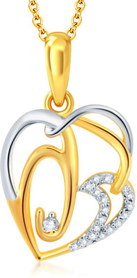 

Sukkhi Graceful Heart Gold-plated, Rhodium Alloy Pendant