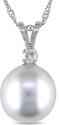 

Kiara Jewellery Pannu Rhodium Swarovski Zirconia Sterling Silver Pendant