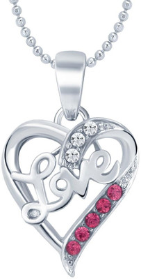 

Sukkhi Lavish Valentine Heart Rhodium Alloy Pendant