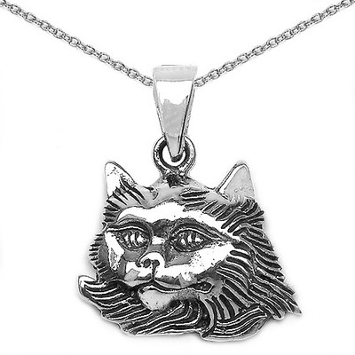 

Johareez 2.90 Grams Lion Shape .925 Sterling Silver Pendant Rhodium Sterling Silver Pendant