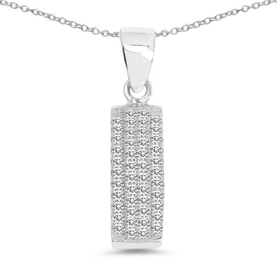 

Johareez Rhodium Cubic Zirconia Sterling Silver Pendant