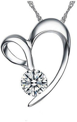 

Kataria Jewellers American Diamonds 92.5 BIS Hallmarked Silver Pendant