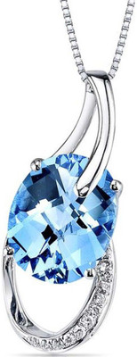

Kiara Jewellery Bhargavi Rhodium Swarovski Zirconia Sterling Silver Pendant
