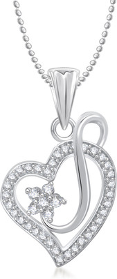 

Meenaz Meenaz Cute Heart Gold & Rhodium Alloy Pendant