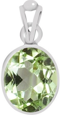 

Clara Certified Peridot 3.9cts or 4.25ratti Peridot Sterling Silver Pendant