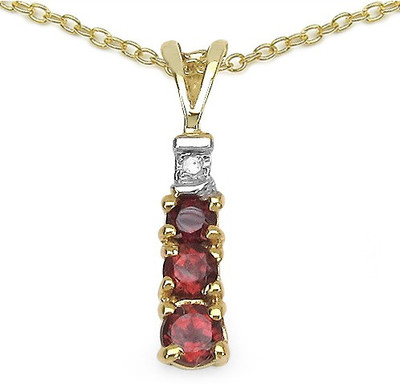 

Johareez Gold-plated Garnet Sterling Silver Pendant