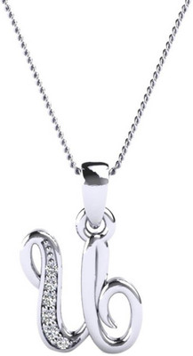 

Kataria Jewellers Letter U 14Kt BIS Hallmarked Gold Alphabet Initial White Gold Plated 14kt Yellow Gold Pendant