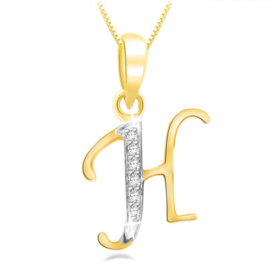 28% OFF on Sparkles Beautiful H Shape Diamond Yellow Gold Pendant 28% OFF on Sparkles Beautiful H Shape Diamond Yellow Gold Pendant
