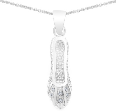 

Johareez Rhodium Cubic Zirconia Sterling Silver Pendant