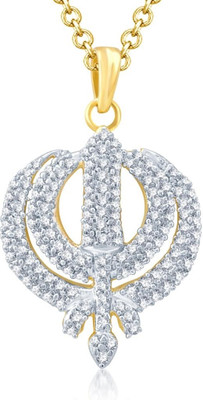 

Sukkhi Gold-plated, Rhodium Cubic Zirconia Alloy Pendant