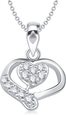 77% OFF on VK Jewels Ideal Heart Shape Rhodium Cubic Zirconia Alloy Pendant 77% OFF on VK Jewels Ideal Heart Shape Rhodium Cubic Zirconia Alloy Pendant