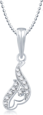 Meenaz Heart Pendant Locket With Chain For Women Love Valentine Gifts Brass Cubic Zirconia, Diamond Alloy Pendant available at flipkart for Rs.265