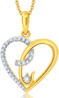 

Sukkhi Moddish Heart Gold-plated, Rhodium Alloy Pendant