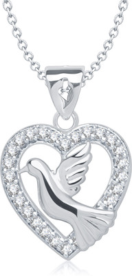 84% OFF on Vina Fashion Jewellery Rhodium Alloy Pendant