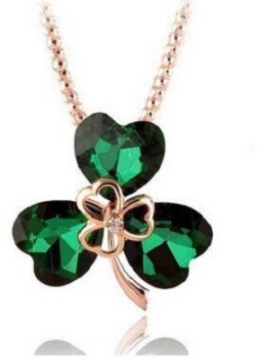 

Girlz! Crystal Three Petals Flower Crystal Alloy Pendant