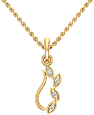 

Jewels5 Pamela 14kt Diamond Yellow Gold Pendant(Rhodium Plated)