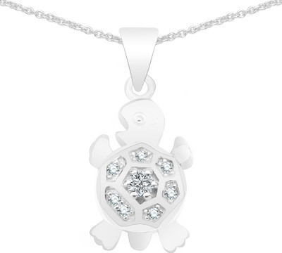 

Johareez Rhodium Cubic Zirconia Sterling Silver Pendant