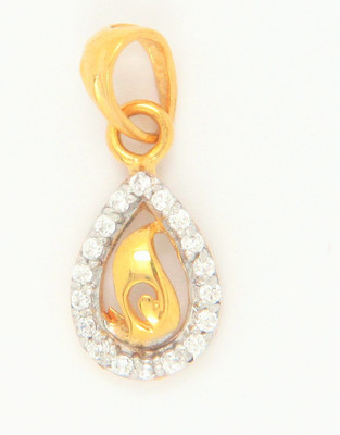 

Bhurmal Aidanmal Jewellers Fancy 18kt Cubic Zirconia Yellow Gold Pendant
