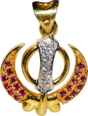 

Kataria Jewellers The Akal Purakh Khanda Guru Nanak Sikh BIS Hallmarked 14kt Yellow Gold Pendant(Yellow Gold Plated)