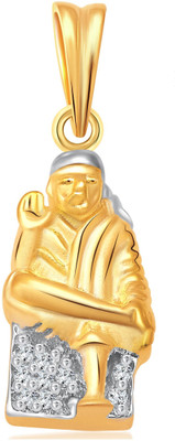 

Vighnaharta Shri Sai Gold-plated Cubic Zirconia Alloy Pendant
