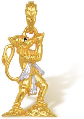 Nishtaa 22K BIS Hallmarked Cubic Zirconia Yellow Gold Pendant