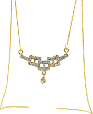 22% OFF on Aakshi Dil Ki Khidki Dual Tone Silver and Golden Necklace Copper Metal, Alloy Pendant