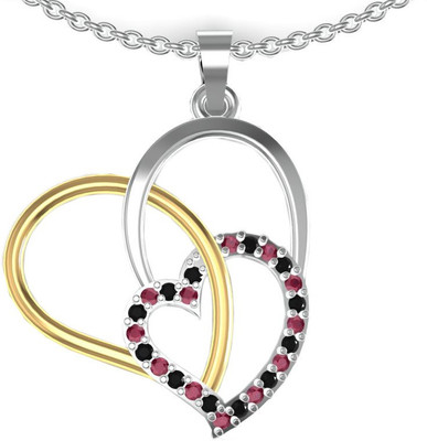 64% OFF on Suvarnadeep Rose Yellow Gold Zircon Sterling Silver Pendant