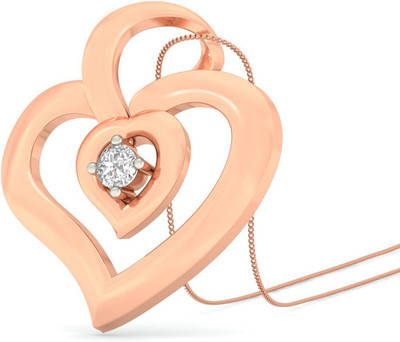 37% OFF on PC Jeweller The Kelis Heart 18kt Diamond Yellow Gold Pendant