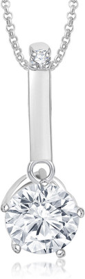 

Meenaz Stylish Designer Rhodium Cubic Zirconia Alloy Pendant