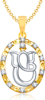 87% OFF on VK Jewels Yellow Gold Cubic Zirconia Alloy Pendant