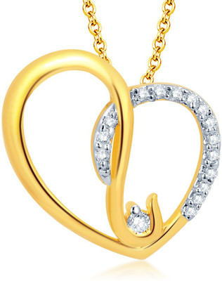 

Sukkhi Marvellous Heart Gold-plated, Rhodium Alloy Pendant