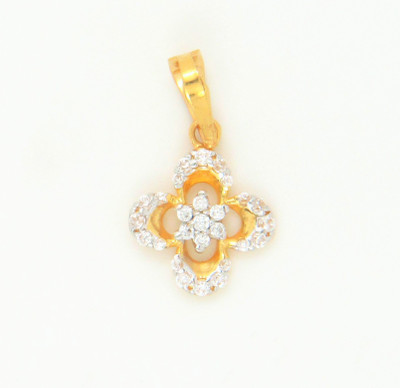 

Bhurmal Aidanmal Jewellers Love Forever 18kt Cubic Zirconia Yellow Gold Pendant