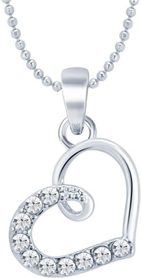 

Sukkhi Modern Valentine Heart Rhodium Alloy Pendant