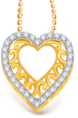 

VK Jewels Superb Heart Valentine Gold-plated Cubic Zirconia Alloy Pendant