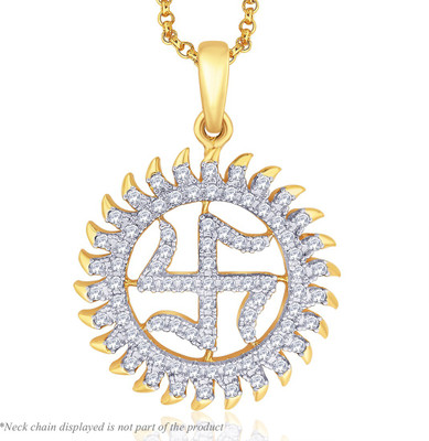 

Peora Shubh Swastik Gold-plated Sterling Silver Pendant