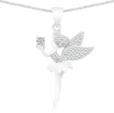

Johareez Rhodium Cubic Zirconia Sterling Silver Pendant