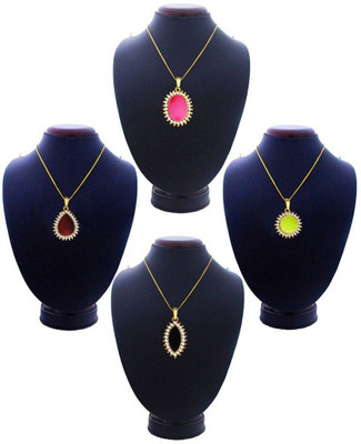 

Being Women Goldfinish Designer Combo Gold-plated Alloy Pendant Set