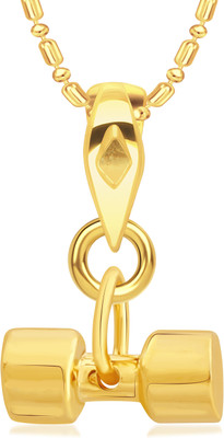 VShine dumbbells 24K Yellow Gold Alloy Pendant available at flipkart for Rs.210